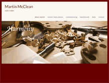 Tablet Screenshot of martinmcclean.com